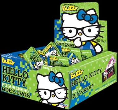 CHICLE BUZZY HELLO KITTY HORTELA 360G C/90