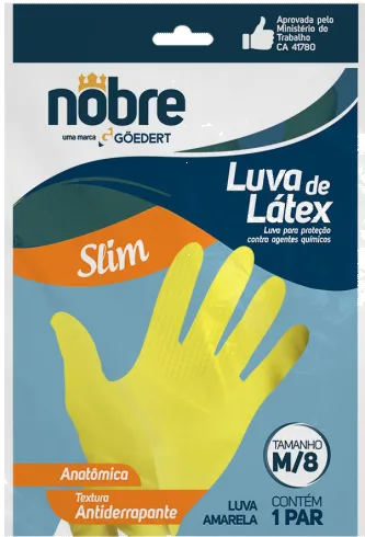 LUVAS BORRACHA AMAR SLIM NOBRE M C/12