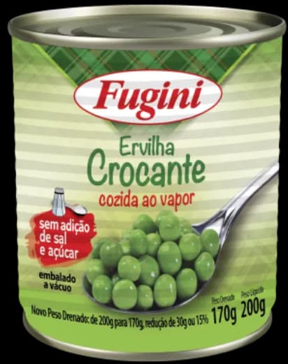 ERVILHA FUGINI CROCANTE LT 30X170G