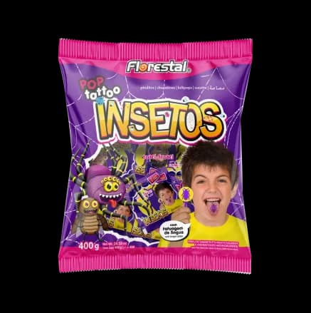 PIRUL FLORESTAL POP TATTOO INSETOS 400G