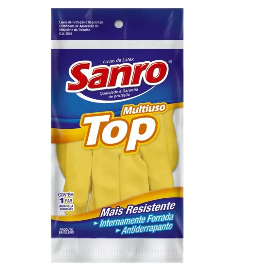 LUVAS AMARELA SANRO TOP P