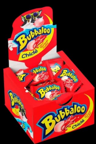 CHICLE BUBBALOO MORANGO C/60