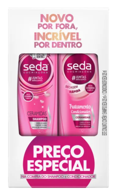 KIT SEDA CERAM SHAMPOO 300ML + CONDICIONADOR 190ML