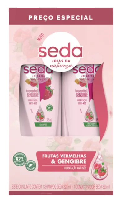 KIT SEDA FRUTAS GENGIBRE SH 325ML + COND 325ML