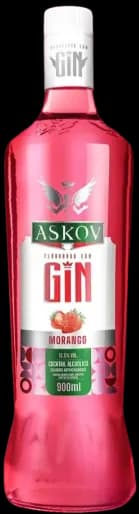 LICOR GIN ASKOV MORANGO 900ML