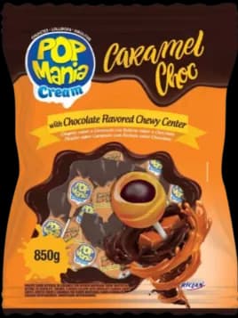 PIRUL POP MANIA CARAMEL CHOC 850GR C/50