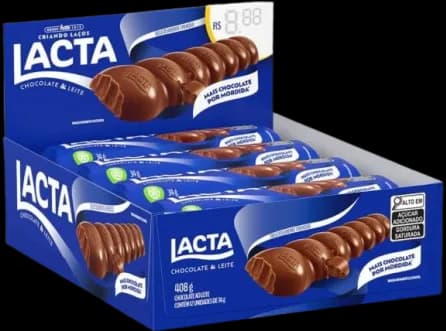 CHOC LACTA AO LEITE 12X28G 336G