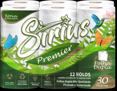 PAPEL HIGIÊNICO SIRIUS PREMIER FD 30M 4X12