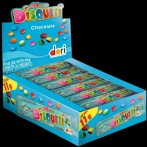 CONFETE DISQUETI DORI MINI CHOC 36X11G