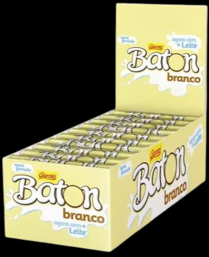 BATON GAROTO BRANCO 30X16G 480G