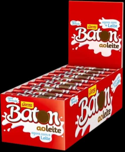 BATON GAROTO AO LEITE 30X16G 480G