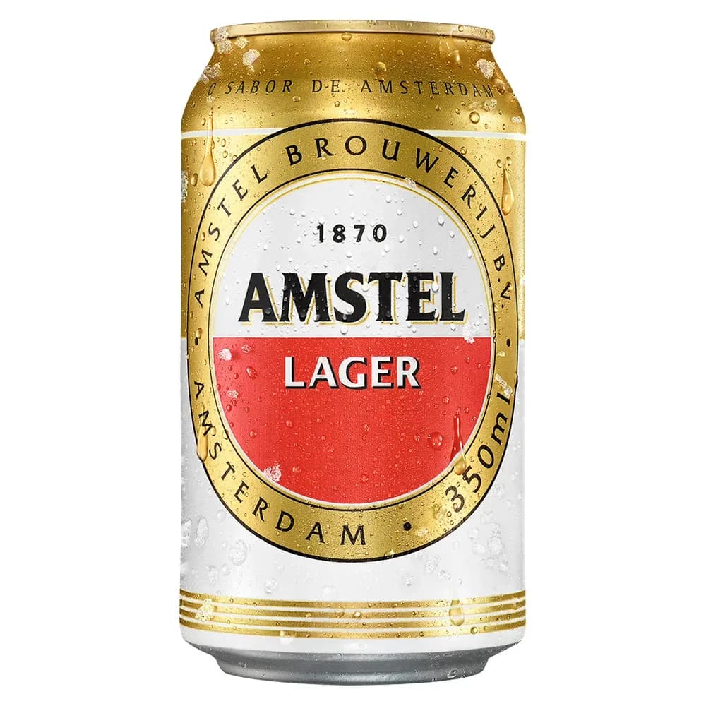 AMSTEL LAGER LATA 18X350 ML