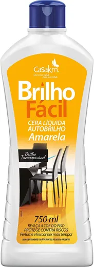 CERA LIQ BRILHO FACIL AMARELA 12X750ML