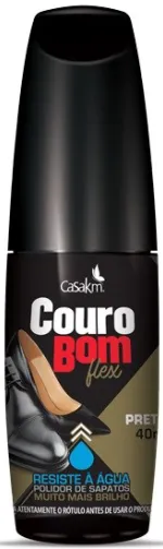 LUSTRA CALC COURO BOM LIQ PRETO 12X40ML