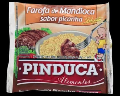 FAROFA PINDUCA MAND PICANHA 12X250G