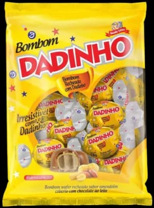 BOMBOM DADINHO AO LEITE 413GR