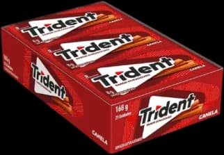 CHICLETE TRIDENT 5S CANELA 168G C/21
