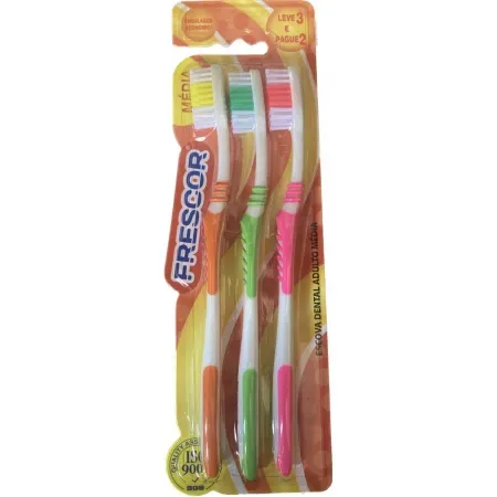 ESCOVA DENT TRI DENTE FRESCOR C/3