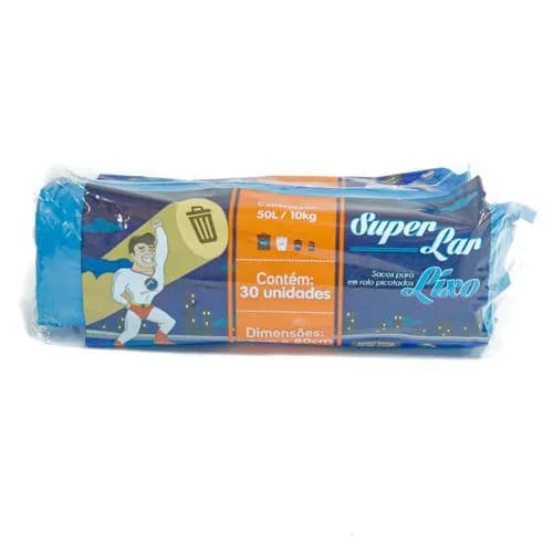 SACO DE LIXO ROLO SUPER LAR 50LTS C/30