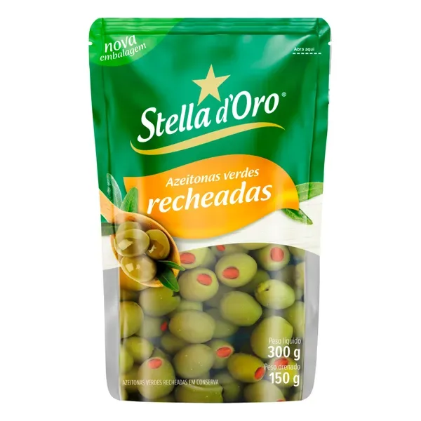 CONSERVA AZEITONA STELLA SACHE RECHEADA 24X150G