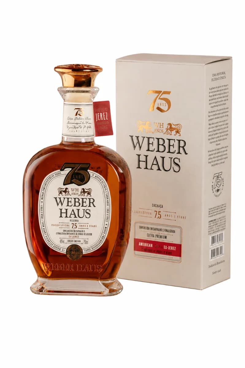 CACHACA W HAUS 7,5 ANOS EXT,PREMIUN 750ML