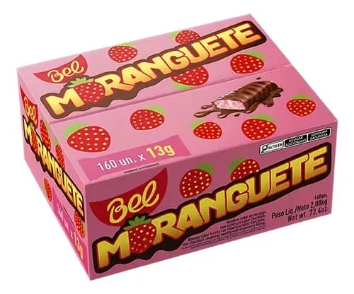 CHOC BEL MORANGUETE 160X12,5G 2KG