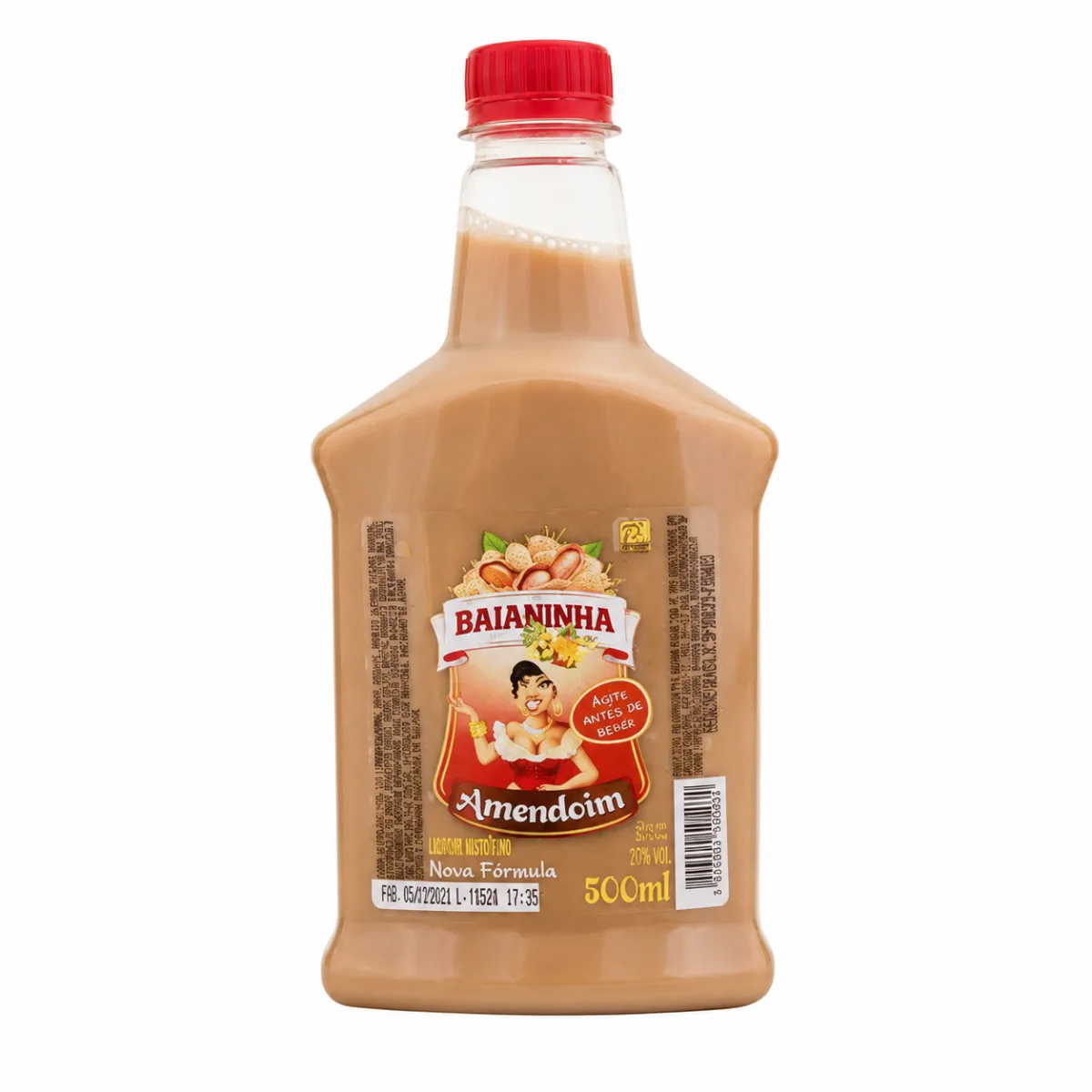 BATIDA BAIANINHA AMENDOIN PET 24X500ML