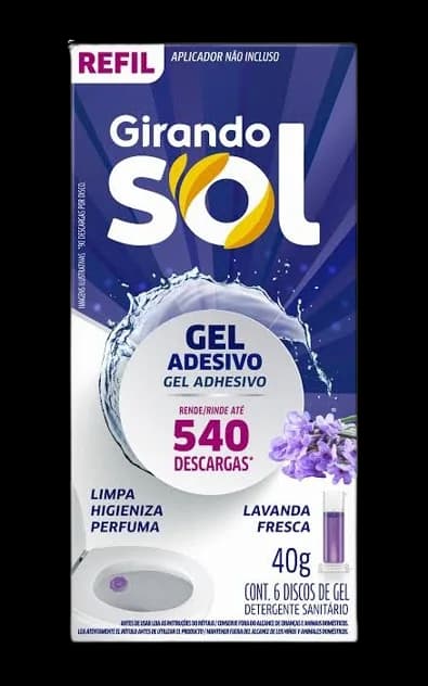 GEL ADES REFIL GIR SOL LAVANDA 40G