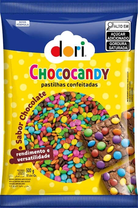 CONFETE DORI CHOCOCANDY COLORIDO 12X500GR