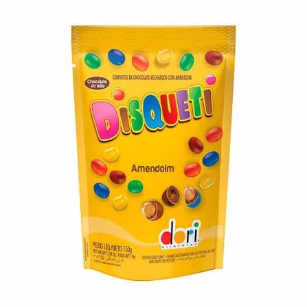 CONFETE DISQUETI DORI AMENDOIN CHOC 30X120GR