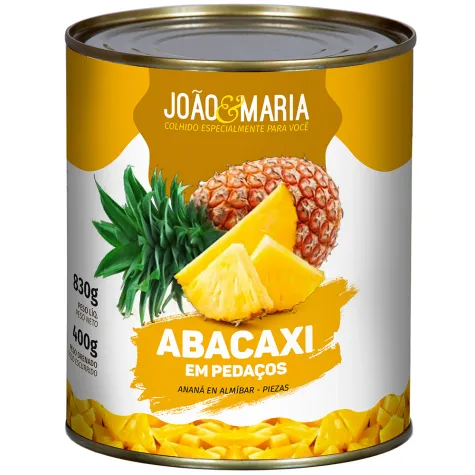 ABACAXI JOAO&MARIA PEDACOS 12X400G