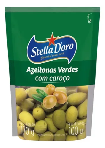 CONSERVA AZEITONA STELLADORO SACHE 24X100G