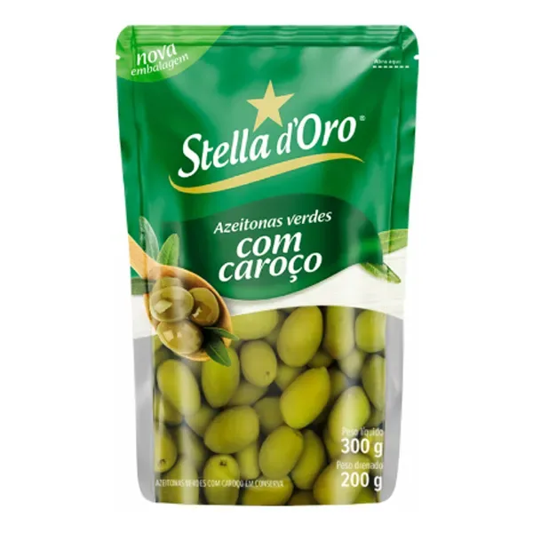 CONSERVA AZEITONA STELLADORO SACHE 24X200GR