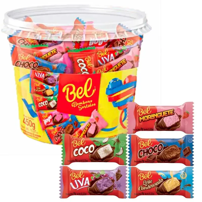 CHOC BEL POTE SORTIDO 50X9G 450G