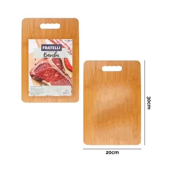 TABUA CARNE 100% BAMBU 28X20CM