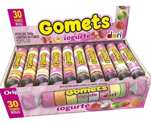 GOMA TUBO GOMETS DORI IOGURTE 960G C/30