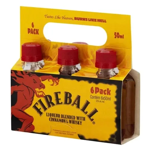 MINI LICOR FIREBALL 6X50ML