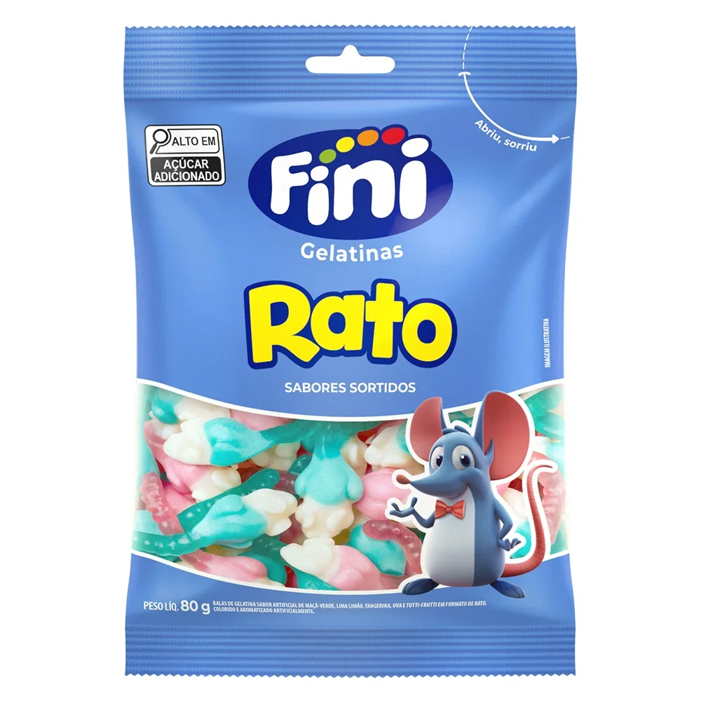 GOMA GELAT FINI RATO SORT 80G