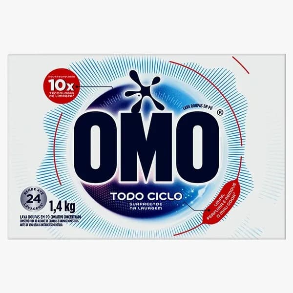 SABAO EM PO OMO TODO CICLO 9X1,4KG