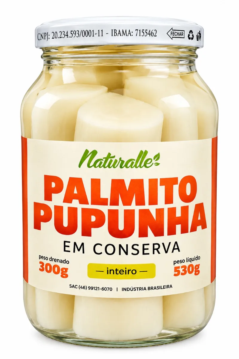 CONS PALMITO NATURALLE INTEIRO 15X300G