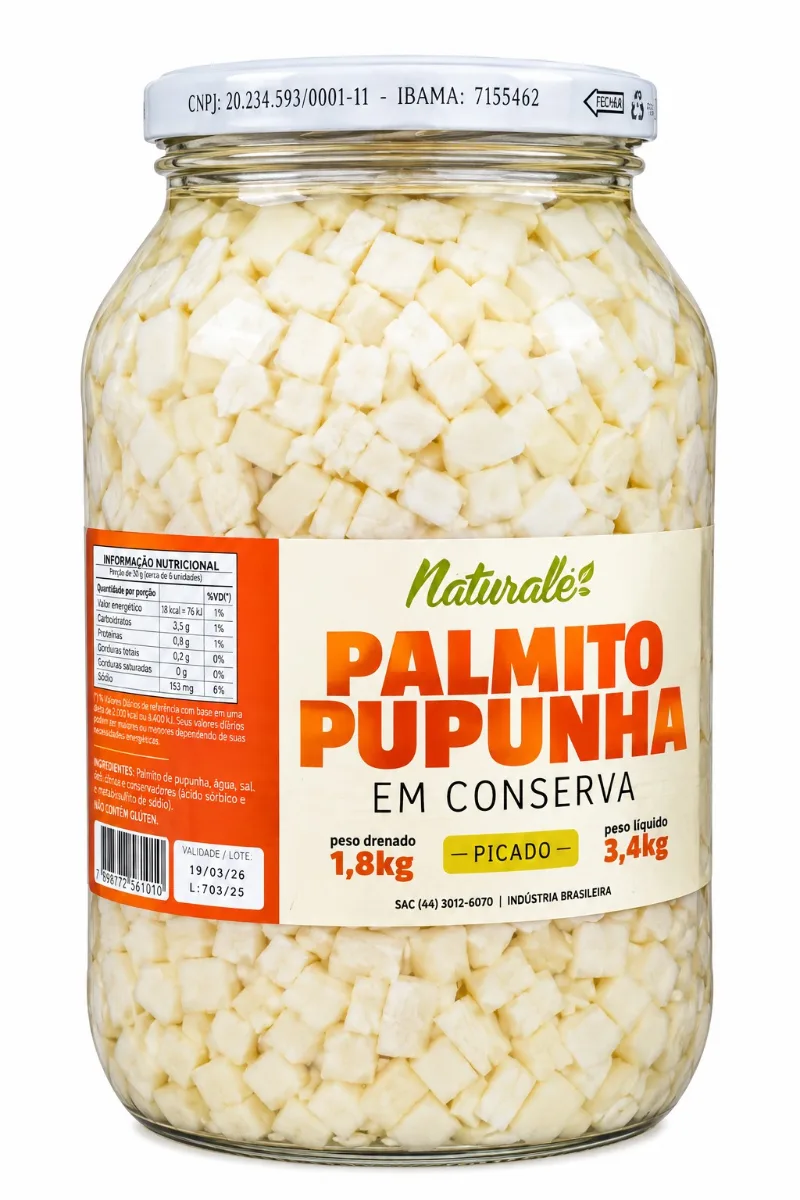 CONS PALMITO NATURALLE PICADO 1,8KG