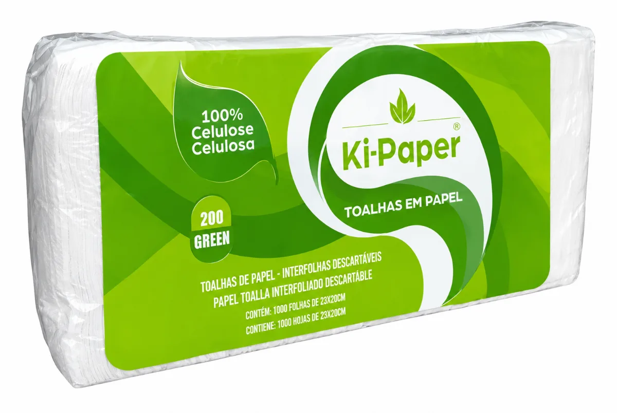 PAPEL TOALHA KI PAPER GREEN 100 CELU C/1000