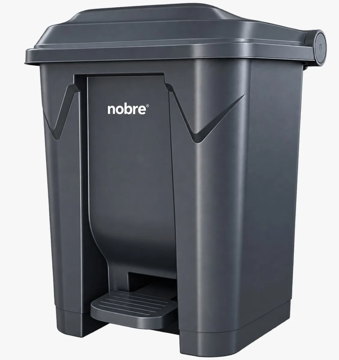 LIXEIRA PLAST C/PEDAL 15LT CINZA NOBRE