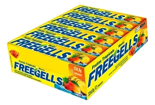 FREEGELLS FRUTAS TROPICAIS 334G C/12