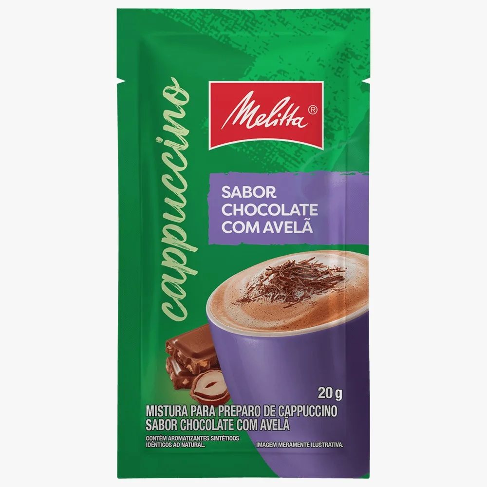 CAFÉ MELLITA CAPPUCINO CHOC/AVELA 50X20G