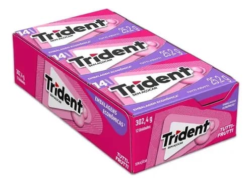 CHICLE TRIDENT T FRUTTI 14S 12X25GR