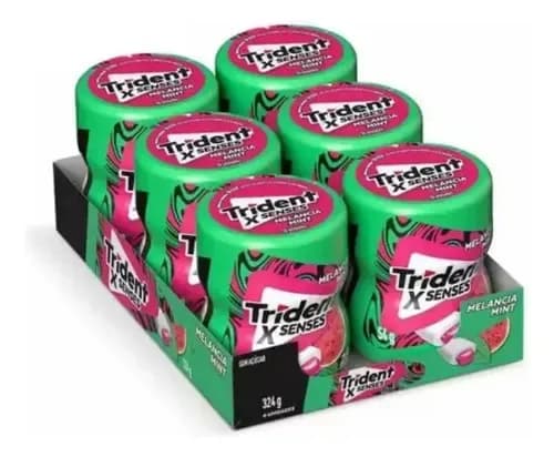 CHICLE TRIDENT POTE MELANCIA 6X54GR