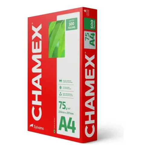PAPEL A4 CHAMEX VERDE 75G C/500