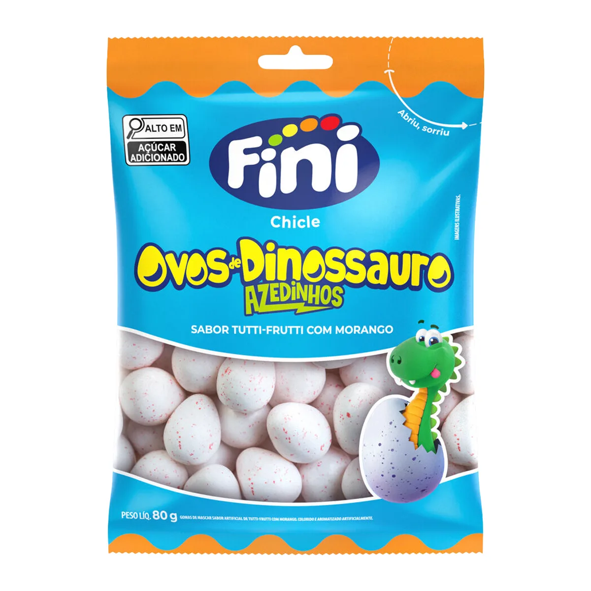 CHICLE FINI OVOS DINOSSAURO AZED 80G