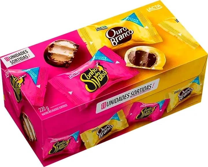 BOMBOM LACTA SONHO E OURO 30X220G